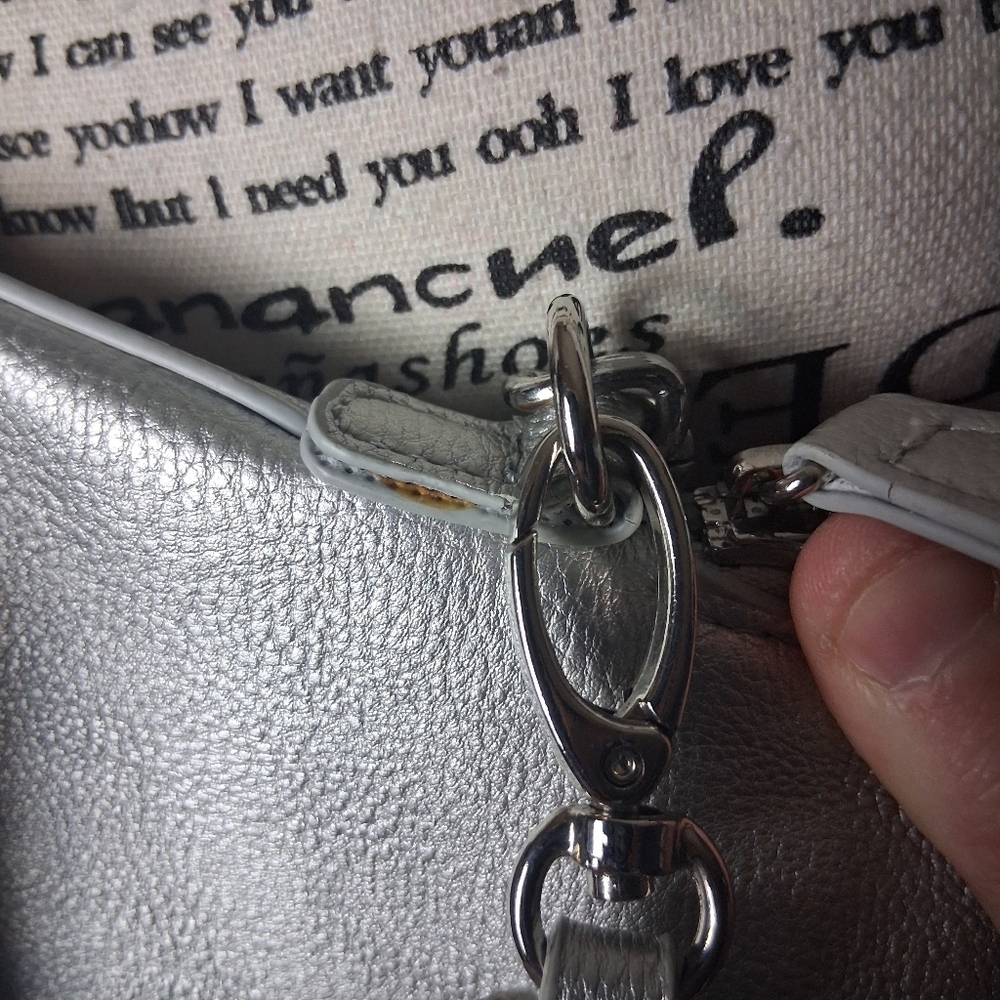 Madden Girl Silver Crossbody Bag - Picture 5 of 8